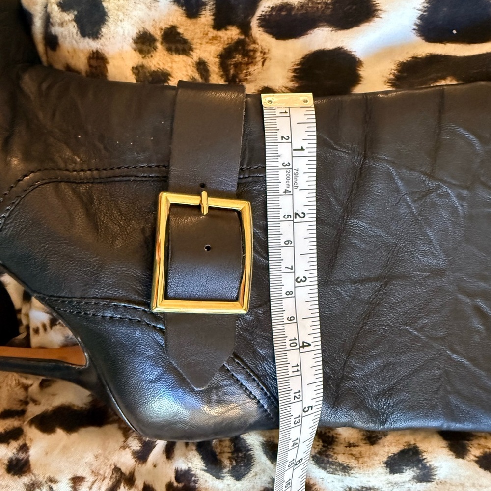 Jimmy Choo Black Leather Biker Stiletto Boots - Picture 14 of 15